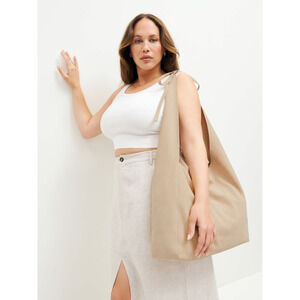 Reformation Oversized Vittoria Tote Natural